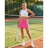 image:imageStelle Womens Tennis Golf Skirts High Waisted Athletic Skorts with Pockets  BuiltIn Shorts Athletic Skirt Tummy Control Stretchy Running Pickleball Workout Casual Skorts for WomanDreamhouse Pink