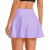 image:imageStelle Womens Tennis Golf Skirts High Waisted Athletic Skorts with Pockets  BuiltIn Shorts Athletic Skirt Tummy Control Stretchy Running Pickleball Workout Casual Skorts for WomanLilac