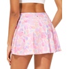 image:imageStelle Womens Tennis Golf Skirts High Waisted Athletic Skorts with Pockets  BuiltIn Shorts Athletic Skirt Tummy Control Stretchy Running Pickleball Workout Casual Skorts for WomanPastel Terrazzo