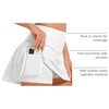 image:imageStelle Womens Tennis Golf Skirts High Waisted Athletic Skorts with Pockets  BuiltIn Shorts Athletic Skirt Tummy Control Stretchy Running Pickleball Workout Casual Skorts for WomanWhite