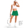 image:imageStelle Womens Tennis Golf Skirts High Waisted Athletic Skorts with Pockets  BuiltIn Shorts Athletic Skirt Tummy Control Stretchy Running Pickleball Workout Casual Skorts for WomanEvergreen