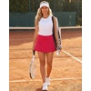 image:imageStelle Womens Tennis Golf Skirts High Waisted Athletic Skorts with Pockets  BuiltIn Shorts Athletic Skirt Tummy Control Stretchy Running Pickleball Workout Casual Skorts for WomanRaspberry
