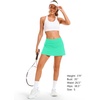 image:imageStelle Womens Tennis Golf Skirts High Waisted Athletic Skorts with Pockets  BuiltIn Shorts Athletic Skirt Tummy Control Stretchy Running Pickleball Workout Casual Skorts for WomanMint Green