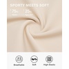 image:imageStelle Womens Tennis Golf Skirts High Waisted Athletic Skorts with Pockets  BuiltIn Shorts Athletic Skirt Tummy Control Stretchy Running Pickleball Workout Casual Skorts for WomanWhite Beige
