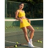image:imageStelle Womens Tennis Golf Skirts High Waisted Athletic Skorts with Pockets  BuiltIn Shorts Athletic Skirt Tummy Control Stretchy Running Pickleball Workout Casual Skorts for WomanYellow