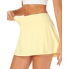 image:imageStelle Womens Tennis Golf Skirts High Waisted Athletic Skorts with Pockets  BuiltIn Shorts Athletic Skirt Tummy Control Stretchy Running Pickleball Workout Casual Skorts for WomanLemon Butter