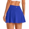 image:imageStelle Womens Tennis Golf Skirts High Waisted Athletic Skorts with Pockets  BuiltIn Shorts Athletic Skirt Tummy Control Stretchy Running Pickleball Workout Casual Skorts for WomanAtlantic Blue