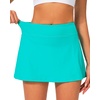 image:imageStelle Womens Tennis Golf Skirts High Waisted Athletic Skorts with Pockets  BuiltIn Shorts Athletic Skirt Tummy Control Stretchy Running Pickleball Workout Casual Skorts for WomanTurquoise