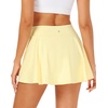 image:imageStelle Womens Tennis Golf Skirts High Waisted Athletic Skorts with Pockets  BuiltIn Shorts Athletic Skirt Tummy Control Stretchy Running Pickleball Workout Casual Skorts for WomanLemon Butter