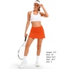 image:imageStelle Womens Tennis Golf Skirts High Waisted Athletic Skorts with Pockets  BuiltIn Shorts Athletic Skirt Tummy Control Stretchy Running Pickleball Workout Casual Skorts for WomanOrange