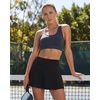 image:imageStelle Womens Tennis Golf Skirts High Waisted Athletic Skorts with Pockets  BuiltIn Shorts Athletic Skirt Tummy Control Stretchy Running Pickleball Workout Casual Skorts for WomanBlack
