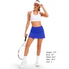 image:imageStelle Womens Tennis Golf Skirts High Waisted Athletic Skorts with Pockets  BuiltIn Shorts Athletic Skirt Tummy Control Stretchy Running Pickleball Workout Casual Skorts for WomanRoyal Blue