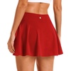image:imageStelle Womens Tennis Golf Skirts High Waisted Athletic Skorts with Pockets  BuiltIn Shorts Athletic Skirt Tummy Control Stretchy Running Pickleball Workout Casual Skorts for WomanRed