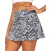 image:imageStelle Womens Tennis Golf Skirts High Waisted Athletic Skorts with Pockets  BuiltIn Shorts Athletic Skirt Tummy Control Stretchy Running Pickleball Workout Casual Skorts for WomanWavy Ink