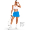 image:imageStelle Womens Tennis Golf Skirts High Waisted Athletic Skorts with Pockets  BuiltIn Shorts Athletic Skirt Tummy Control Stretchy Running Pickleball Workout Casual Skorts for WomanSmurf Blue