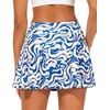 image:imageStelle Womens Tennis Golf Skirts High Waisted Athletic Skorts with Pockets  BuiltIn Shorts Athletic Skirt Tummy Control Stretchy Running Pickleball Workout Casual Skorts for WomanOcean Breeze