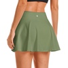 image:imageStelle Womens Tennis Golf Skirts High Waisted Athletic Skorts with Pockets  BuiltIn Shorts Athletic Skirt Tummy Control Stretchy Running Pickleball Workout Casual Skorts for WomanArmy Green