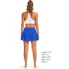 image:imageStelle Womens Tennis Golf Skirts High Waisted Athletic Skorts with Pockets  BuiltIn Shorts Athletic Skirt Tummy Control Stretchy Running Pickleball Workout Casual Skorts for WomanSapphire