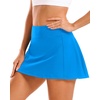 image:imageStelle Womens Tennis Golf Skirts High Waisted Athletic Skorts with Pockets  BuiltIn Shorts Athletic Skirt Tummy Control Stretchy Running Pickleball Workout Casual Skorts for WomanSmurf Blue