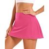 image:imageStelle Womens Tennis Golf Skirts High Waisted Athletic Skorts with Pockets  BuiltIn Shorts Athletic Skirt Tummy Control Stretchy Running Pickleball Workout Casual Skorts for WomanDreamhouse Pink