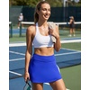 image:imageStelle Womens Tennis Golf Skirts High Waisted Athletic Skorts with Pockets  BuiltIn Shorts Athletic Skirt Tummy Control Stretchy Running Pickleball Workout Casual Skorts for WomanSapphire