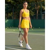 image:imageStelle Womens Tennis Golf Skirts High Waisted Athletic Skorts with Pockets  BuiltIn Shorts Athletic Skirt Tummy Control Stretchy Running Pickleball Workout Casual Skorts for WomanYellow