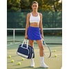 image:imageStelle Womens Tennis Golf Skirts High Waisted Athletic Skorts with Pockets  BuiltIn Shorts Athletic Skirt Tummy Control Stretchy Running Pickleball Workout Casual Skorts for WomanAtlantic Blue