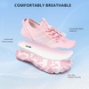 image:imageStelle Womens Water Shoes for Men Adult Aqua Shoes for Swim River  Hiking Beach Boat Pool QuickDry Mesh Barefoot NonSlip Rubber Outsole Lightweight EasyOn Pull Tabs Water SportsLight Pink