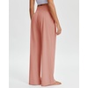 image:imageStelle Womens Wide Leg Lounge Pants Soft Stretch Casual Travel Wear  Elastic waistband Relaxed fit Breathable fabric Yoga Lounge Vacation Everyday comfortDusty Pink