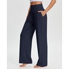 image:imageStelle Womens Wide Leg Lounge Pants Soft Stretch Casual Travel Wear  Elastic waistband Relaxed fit Breathable fabric Yoga Lounge Vacation Everyday comfortBnavy