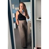 image:imageStelle Womens Wide Leg Lounge Pants Soft Stretch Casual Travel Wear  Elastic waistband Relaxed fit Breathable fabric Yoga Lounge Vacation Everyday comfortMocha