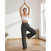 image:imageStelle Womens Wide Leg Lounge Pants Soft Stretch Casual Travel Wear  Elastic waistband Relaxed fit Breathable fabric Yoga Lounge Vacation Everyday comfortCharcoal