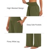 image:imageStelle Womens Wide Leg Lounge Pants Soft Stretch Casual Travel Wear  Elastic waistband Relaxed fit Breathable fabric Yoga Lounge Vacation Everyday comfortOlive Green