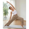 image:imageStelle Womens Wide Leg Lounge Pants Soft Stretch Casual Travel Wear  Elastic waistband Relaxed fit Breathable fabric Yoga Lounge Vacation Everyday comfortMocha