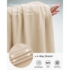 image:imageStelle Womens Wide Leg Lounge Pants Soft Stretch Casual Travel Wear  Elastic waistband Relaxed fit Breathable fabric Yoga Lounge Vacation Everyday comfortBeige