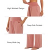 image:imageStelle Womens Wide Leg Lounge Pants Soft Stretch Casual Travel Wear  Elastic waistband Relaxed fit Breathable fabric Yoga Lounge Vacation Everyday comfortDusty Pink