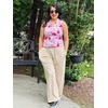 image:imageStelle Womens Wide Leg Lounge Pants Soft Stretch Casual Travel Wear  Elastic waistband Relaxed fit Breathable fabric Yoga Lounge Vacation Everyday comfortBeige