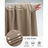 image:imageStelle Womens Wide Leg Lounge Pants Soft Stretch Casual Travel Wear  Elastic waistband Relaxed fit Breathable fabric Yoga Lounge Vacation Everyday comfortMocha