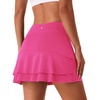 image:imageStelle Tennis Skirts for Women Ruffle Athletic Golf Skorts with Pocket  High Waisted Tummy Control Built in Shorts Athletic Skirt Golf Skirt Soft Breathable Workout PickleballDreamhouse Pink