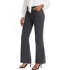 image:imageStelle Womens 30 Inch Bootcut Work Pants Stretch Business Casual Office  Pullon waistband Functional pockets Wrinkle resistant Office Travel Professional wear Allday comfortCharcoal