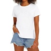 image:imageStelle Womens Cotton T Shirts Comfort Soft Casual Everyday Modal Tops  Breathable fabric Relaxed fit Short sleeves Layering essential Lounge Travel Machine washableWhite
