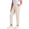 image:imageStelle Womens Golf Pants Stretch Business Casual Work Slacks 78 Ankle  Perfect for golf travel and office wear with a versatile fit that moves comfortably throughout your dayWhite Beige