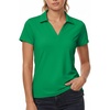 image:imageStelle Womens Golf Polo Shirts V Neck UPF50 Quick Dry Business Casual Tops  Moisture wicking Fourway stretch Wrinkle resistant Golf Tennis Pickleball Lightweight performanceKelly Green