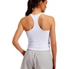 image:imageStelle Womens Sleeveless Tank Tops Scoop Neck Ribbed Racerback Camisole Tops for Workout CasualWhiteL