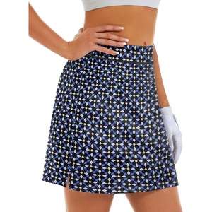 image:imageStelle 17 Golf Skirts for Women Pickleball Tennis Skorts with 2 Pockets  Athletic Skorts High Waisted Tummy Control BuiltIn Shorts Flattering Fit Side Slits RunningGeo Tiles Print