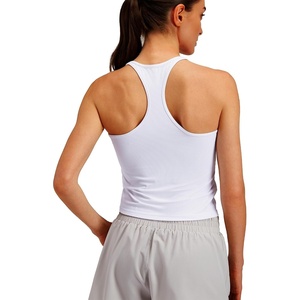 image:imageStelle Womens Sleeveless Tank Tops Scoop Neck Ribbed Racerback Camisole Tops for Workout CasualWhiteL