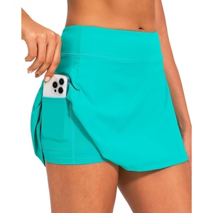 image:imageStelle Womens Tennis Golf Skirts High Waisted Athletic Skorts with Pockets  BuiltIn Shorts Athletic Skirt Tummy Control Stretchy Running Pickleball Workout Casual Skorts for WomanTurquoise