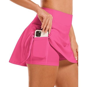 image:imageStelle Womens Tennis Golf Skirts High Waisted Athletic Skorts with Pockets  BuiltIn Shorts Athletic Skirt Tummy Control Stretchy Running Pickleball Workout Casual Skorts for WomanDreamhouse Pink