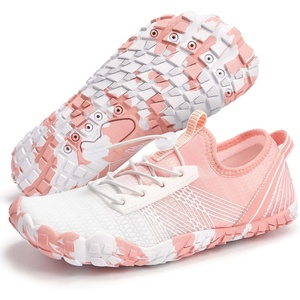image:imageStelle Womens Water Shoes for Men Adult Aqua Shoes for Swim River  Hiking Beach Boat Pool QuickDry Mesh Barefoot NonSlip Rubber Outsole Lightweight EasyOn Pull Tabs Water SportsCoral Ombre