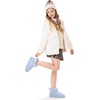 image:imageStelle Kids Snow Boots Girls Boys Winter Ankle Boots  Faux Fur LinedFaux Suede UpperPullOnTPR OutsoleCozyLightweightComfortableOutdoorWarmToddlerLittle Big KidLight Blue